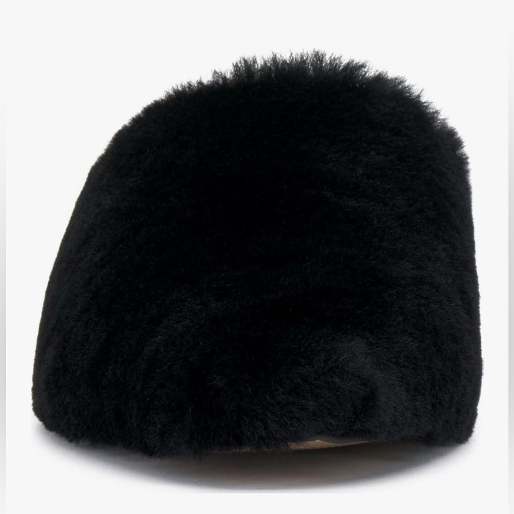 NIB Vince Camuto Samara Black Shearling Faux Fur Pointed Mule Slides Flats 9.5 - Picture 5 of 16
